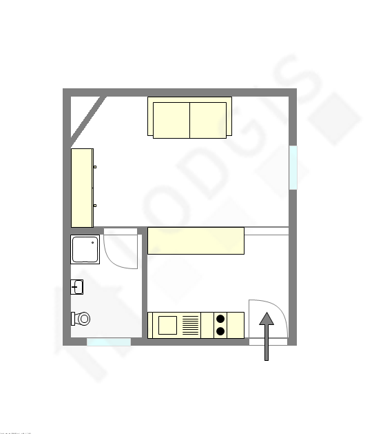 Appartement Paris 11° - Plan interactif