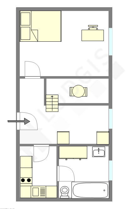 Apartamento Haut de seine Nord - Plano interactivo