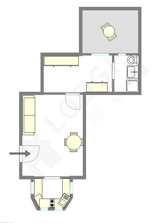 Apartamento París 11° - Plano interactivo
