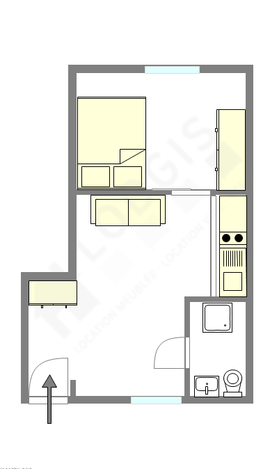 Appartement Paris 4° - Plan interactif