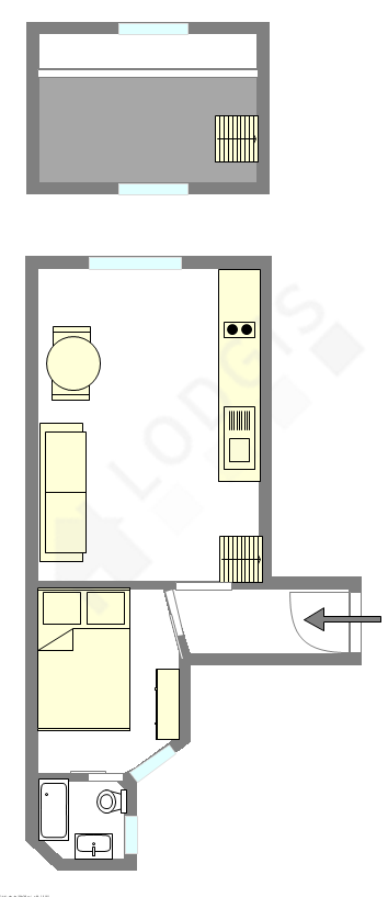 Appartement Paris 11° - Plan interactif