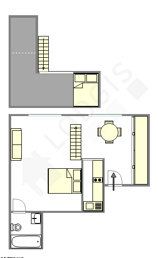 Appartement Paris 4° - Plan interactif