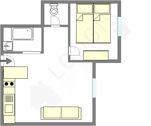 Apartamento Paris 8° - Plano interativo