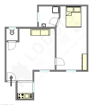 Appartement Paris 10° - Plan interactif