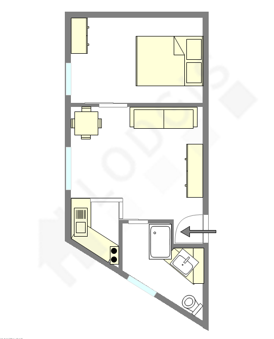 Apartamento Val de marne sud - Plano interactivo