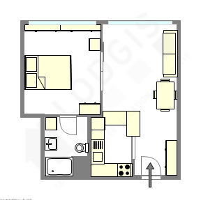 Appartement Haut de seine Nord - Plan interactif
