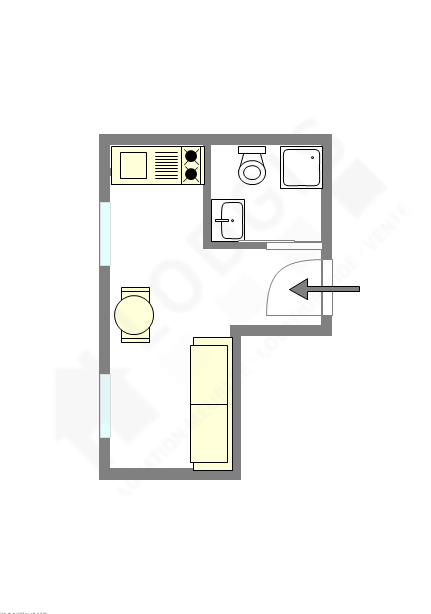 Appartement Paris 16° - Plan interactif