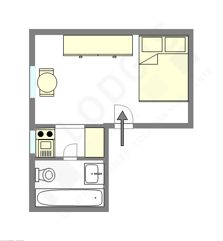 Appartement Paris 16° - Plan interactif