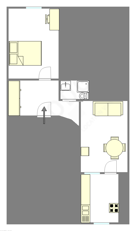 Appartement Paris 5° - Plan interactif