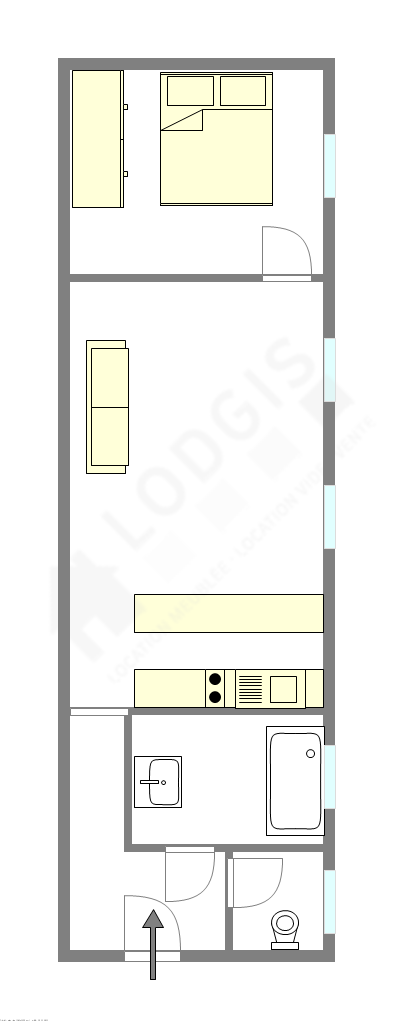 Appartement Paris 16° - Plan interactif