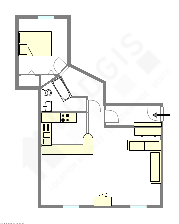 Apartamento París 10° - Plano interactivo