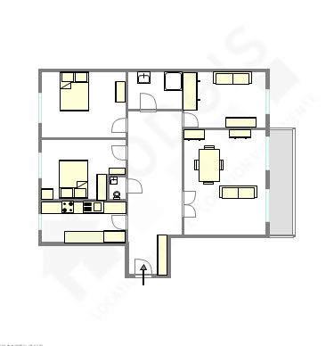 Appartement Paris 11° - Plan interactif