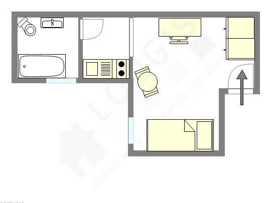 Apartamento París 6° - Plano interactivo