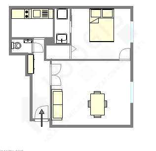 Apartamento Paris 16° - Plano interativo
