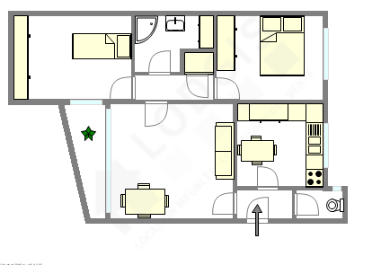 Apartamento Hauts de seine Sud - Plano interactivo