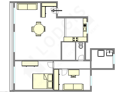 Appartement Haut de seine Nord - Plan interactif