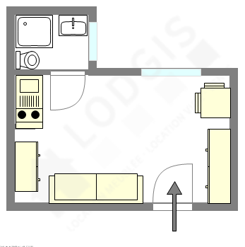 Apartamento París 20° - Plano interactivo