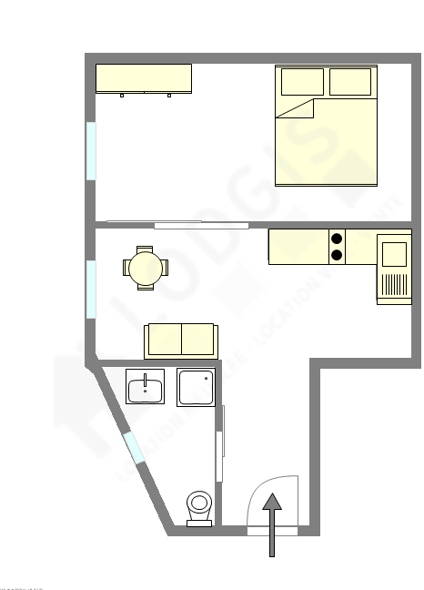 Appartement Paris 5° - Plan interactif