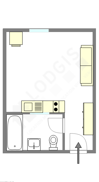 Appartement Paris 8° - Plan interactif