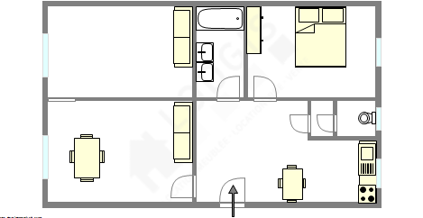 Apartamento París 15° - Plano interactivo