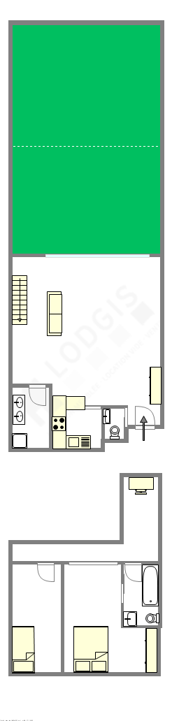 Duplex Seine st-denis Est - Plan interactif