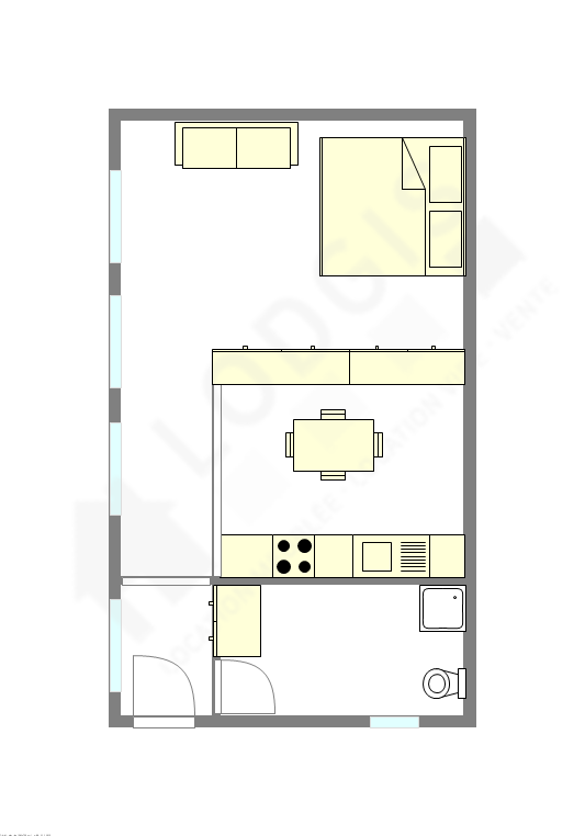 Apartamento París 9° - Plano interactivo