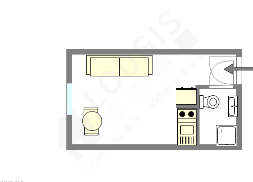 Appartement Paris 3° - Plan interactif