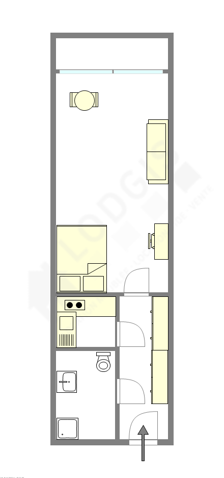 Appartement Paris 15° - Plan interactif