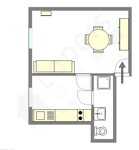 Appartement Paris 11° - Plan interactif