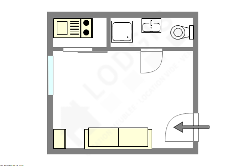 Apartamento París 14° - Plano interactivo