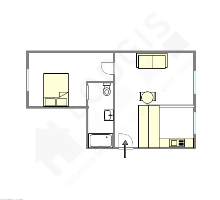 Appartement Paris 16° - Plan interactif