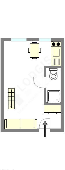 Apartamento París 13° - Plano interactivo