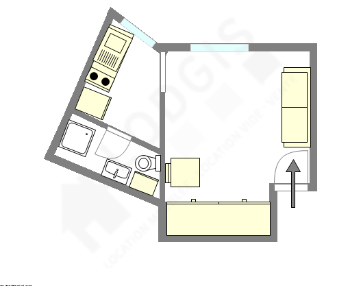 Apartamento París 15° - Plano interactivo