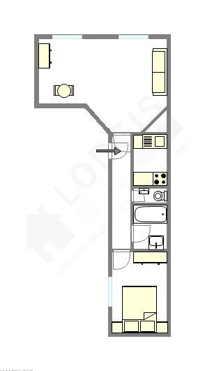Appartement Paris 7° - Plan interactif