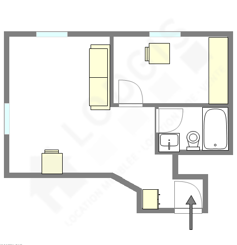 Apartamento Paris 10° - Plano interativo
