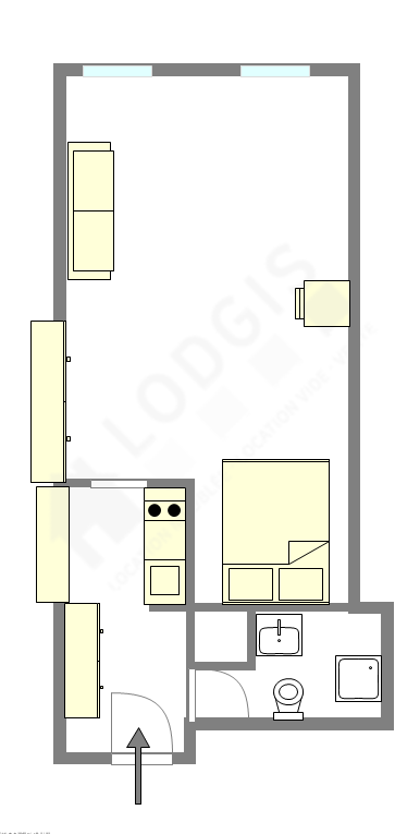 Appartement Paris 1° - Plan interactif