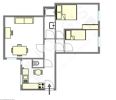 Apartamento París 17° - Plano interactivo