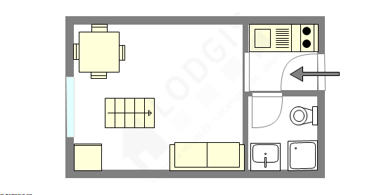 Apartamento París 3° - Plano interactivo
