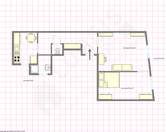 Appartement Paris 3° - Plan interactif