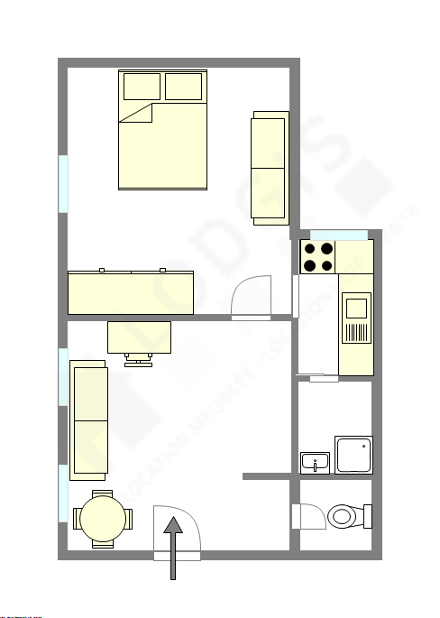 Apartamento París 20° - Plano interactivo