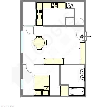 Apartamento Seine st-denis Est - Plano interactivo