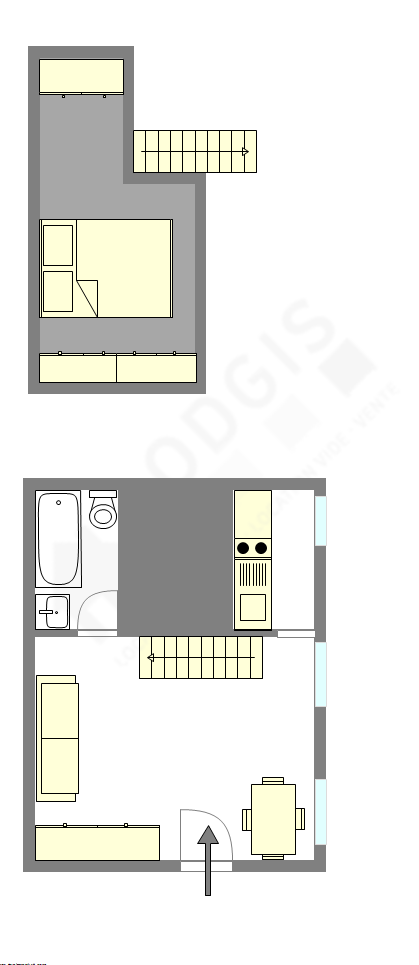 Appartement Paris 3° - Plan interactif
