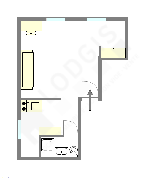 Maison de ville Haut de seine Nord - Plan interactif