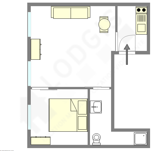 Apartamento París 10° - Plano interactivo