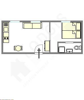 Appartement Paris 10° - Plan interactif