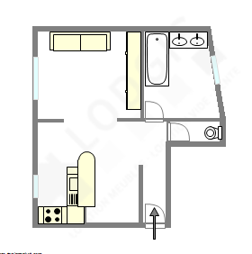 Appartement Paris 12° - Plan interactif