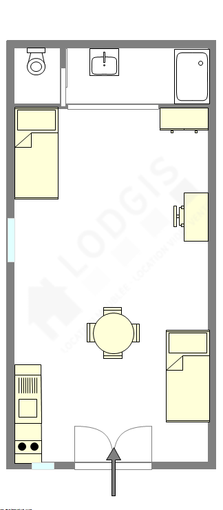 Apartamento París 10° - Plano interactivo