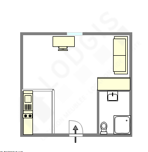 Appartement Paris 8° - Plan interactif