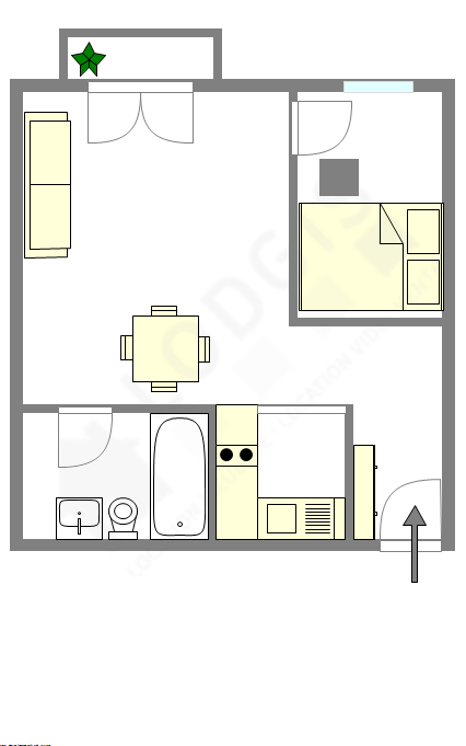 Appartement Paris 12° - Plan interactif
