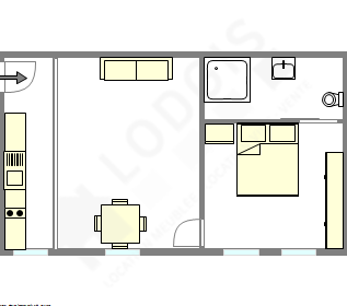 Appartement Paris 7° - Plan interactif